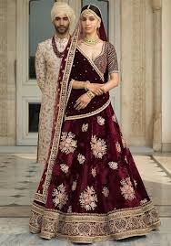 Glamorous Maroon Bridal Lehenga Choli Indian Bridal Outfits Indian Bridal Dress Indian Bridal Lehenga