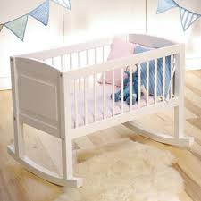 White Wooden Rocking Crib And Bench Use Mfm21 At The Checkout For 10 Off Cribs Baby Doll Bed Baby Cribs