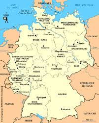 La confédération germanique créée en 1815 et présidée par l'empereur d'autriche, ne satisfait pas les patriotes allemands. Carte Allemagne Plan Allemagne Routard Com