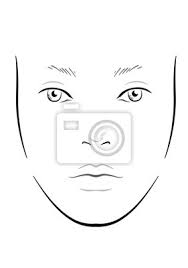 Special fx, weddings, fashion, editorial, film/tv. Gesicht Diagramm Make Up Kunstler Blank Vorlage Abbildung Fototapete Fototapeten Schone Braue Augenbraue Myloview De