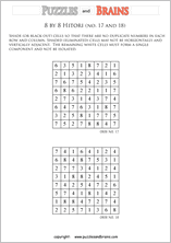 Hitori logic puzzles the objective of hitori is to shade (or black out) cells so that there are no duplicate numbers in each row and column in the grid. Free And Printable Hitori Logic Puzzles To Max Your Brain Powers