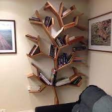 Tree Bookshelf Handmade Wooden Tree Bookcase Office Wall Etsy In 2021 Pinterest Room Decor Tree Bookshelf Study Room Decor