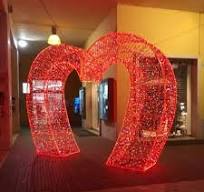 Outdoor 3D Giant Heart-Shaped Christmas Decor Arch Motif ...