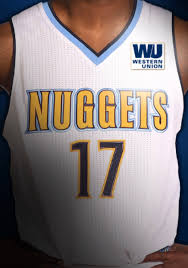 Made a nuggets jersey concept. Darren Rovell On Twitter First Look Nuggets Strike Jersey Patch Deal With Westernunion