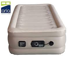 Aria Twin Inflatable Air Mattress With Constantcomfort Built In Pump Aria Inflatable Air Mattress Mattress Air Mattress