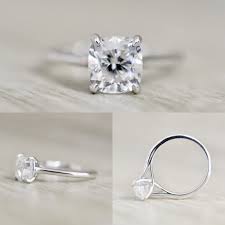 4980 Cushion Brilliant Open Trellis Cathedral Solitaire Engagement Solitaire Engagement Ring Cathedral Solitaire Engagement Ring Rose Gold Wedding Band Diamond