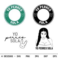 Make sure to extract files before trying to access files (right click zip folder, select extract… and select destination folder, desktop is usually easiest). Yo Perreo Sola Svg Bad Bunny Svg Png Dxf Cricut Cut File Clipart Designnation On Artfire