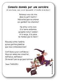 Poesie Conseils Donnes Par Une Sorciere De Jean Tardieu Poesie Illustree Comptines Comptines Enfants Comptine Halloween