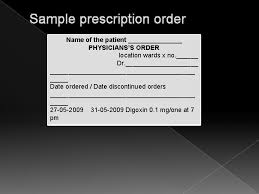 (5) the subscription represents the directions to the dispenser and indicates the name and strength of the medication, and the refill directions are also written frequently. Drug Distribution Methods Submitted By Jwala Mathew 4