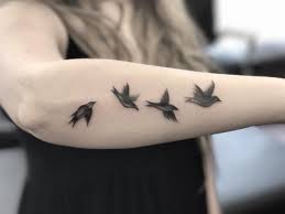 Four Birds On A Branch Tattoo Four Birds For Four Kids By Thegreatbellalugosi With Images Bird Shoulder Tattoos Tattoos For Kids Tattoos