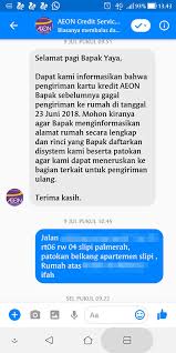Tersedia metode pembayaran angsuran mudah, praktis dan aman demi kelancaran proses transaksi anda, dihimbau untuk tidak melakukan pembayaran cicilan aeon di tanggal 21 setiap bulannya dikarenakan adanya. Pengiriman Kartu Kredit Aeon Media Konsumen