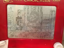 New York Christmas Etch A Sketch Must See Super Cool Etch A Sketch Art Etch A Sketch New York Christmas