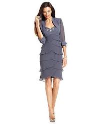 Sl Fashion Petite Dress And Jacket Sleeveless Beaded Tiered Sweetheart Neck Cocktail Dress Womens Petite Dresses Macy S