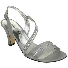 David Tate Womens Brilliant Silver Sandals 13 M Walmart Com