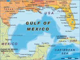 An ocean basin is simply any large. Map Of Gulf Of Mexico Region In Mexico Usa Welt Atlas De