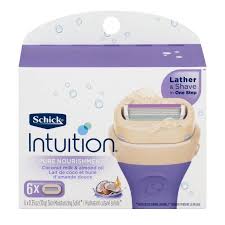 Explore schick intuition razors and blades for women. Schick Intuition Pure Nourishment Lather Shave Razor Blades Coconut Milk Almond Oil 0 35 Oz Multicolor Intuition Razor Razor Blades Shave Gel