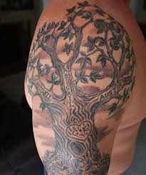 Family Tattoos Shoulder Tree Tattoo Men Tree Sleeve Tattoo Family Tree Tattoo