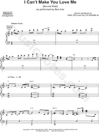 Hdpiano I Can T Make You Love Me Sheet Music Piano Solo In C Major Download Print Sku Mn0180611