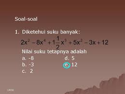 Check spelling or type a new query. Soal Un Polinomial Cara Golden