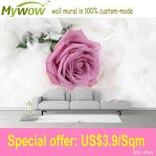 ارتفع الصين الرومانسية زهرة 3d مخصص جدارية ورق الحائط للجدران الديكور ورق جدران من الصين على Topchinasupplier Com