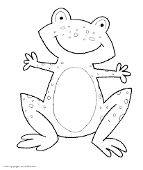 Frog coloring pages for preschoolers. Preschool Coloring Pages Frog Coloring Pages Printable Com