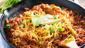 Stir in taco seasoning, rotel tomatoes, and spaghetti sauce. Spaghetti Tacos Recipe Tablespoon Com