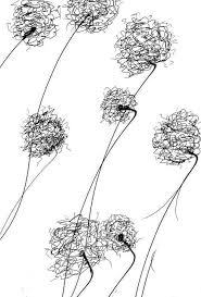 Simple Black And White Art Prints Abstract Simple Flowers 2 Black On White Simple Flowers Abstract Posters Art Prints