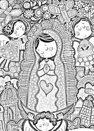 Our lady of guadalupe coloring. Download 228 Our Lady Of Guadalupe Coloring Pages Png Pdf File