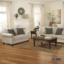 Pemilihan Warna Putih Pada Sofa Yang Disamakan Dengan Warna Tembok Dapat Mempercantik Ruangan Di Living Room Sets Living Room Upholstery Sofa And Loveseat Set