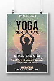 Learn from the world's best yoga teachers, at home or on the go. Yoga Online Class Promotion Poster Design Psd Free Download Pikbest