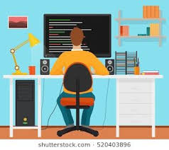 New Link Programmer Free Vector Art Office Interiors