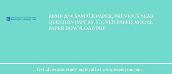 Maybe you would like to learn more about one of these? Bbmp 2018 Sample Paper Previous Year Question Papers Solved Paper Modal Paper Download Pdf Examyou Com