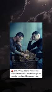 Intense Chess Game Amidst Dramatic Skies