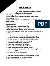 Lain hulu lain parang, lain dulu lain sekarang. Per I Bahasa