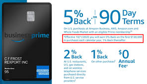 It also earns 2% back at restaurants, gas stations,. Amex Amazon Business Prime Card Adds 120k Annual Limit On 5 Cashback Danny The Deal Guru