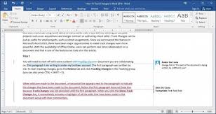 Any changes you make to the text will be marked by a grey bar on the left side of the changed text. How To Track Changes In Microsoft Word Documents