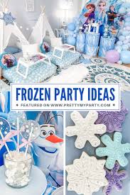 If you have kids of a certain age, they're probably obsessed with the disney movie frozen. Frozen Themed Sleepover Party Pretty My Party Party Ideas