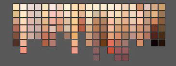 After selecting the skin tones, adjustment layers are used to add color to it. Photoshop For Noobs Skin Colours Swatches By Deviantnep Of Da