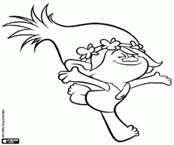 Princess poppy troll coloring pages. Poppy The Princess Of The Trolls Coloring Page Printable Game