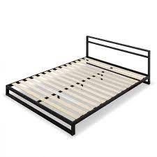 By zinus (69) lorrick black metal full platform bed frame. Trisha Platforma Bed Frame With Headboard Black Zinus Target