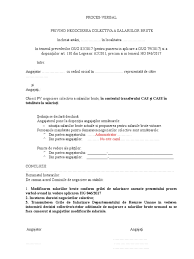 Încheierea unui contract colectiv de muncă la nivel de unitate inițiativa negocierii colective aparține angajatorului care a convocat părțile în acest sens prin notificarea nr…. P V Negociere Salarii Brute