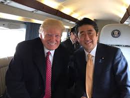 File:Donald Trump and Shinzo Abe Aboard ...