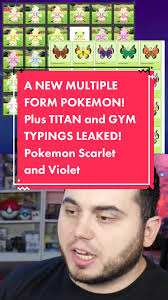 A NEW MULTIPLE FORM POKEMON! Plus TITAN and GYM TYPINGS LEAKED! Pokemon  Scarlet and Violet #pokemon #pokemontiktok #gen9 #paldea #paldearegion  #pokemonscarlet #pokemonviolet #titans #gymleader #adrive