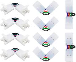 Connect the led driver to the mains supply using the live and neutral cable supplied. Amazon Com Nexillumi L Shape 4 Pin Connectors Angle Adjustable 90 180 Degrees Led Strip Connectors For 10mm Width 5050 Rgb Led Strip Lights 10 Pcs Home Improvement