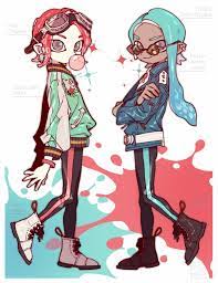 Pin By Bread On Splatoon Splatoon Anime Chibi Chibi