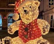 Customized Large 3D LED Christmas Teddy Bear Motif Lights