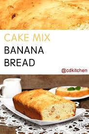 Cake Mix Banana Bread Recipe Is Made With Nuts Bananas Yellow Cake Mix Eggs Oil Cdk Cake Mix Banana Bread Banana Bread Recipes Easy Banana Bread Recipe