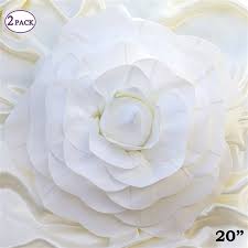 Create beautifully large paper flower blooms for repeat steps 2 & 3 with every petal in every size. 20 Giant Rose Diy 3d Artificial Flowers For Wedding Room Wall Decoration White Pack Of 2