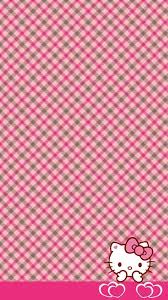 Hello Kitty Plaid Wallpaper Hello Kitty Pictures Hello Kitty Backgrounds Hello Kitty Wallpaper