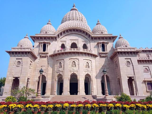 Belur Math's harmonious multi-faith architecture, AI generated
